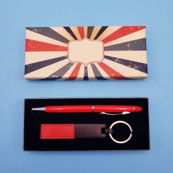 Toptan Kırmızı Kalem ve Anahtarlık Set Toptan Kırmızı Kalem ve Anahtarlık Set