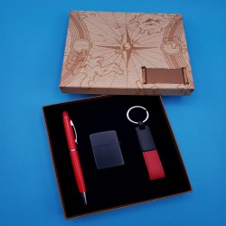 Toptan Anahtarlık Çakmak ve Kalem Hediye Seti Toptan Anahtarlık Çakmak ve Kalem Hediye Seti
