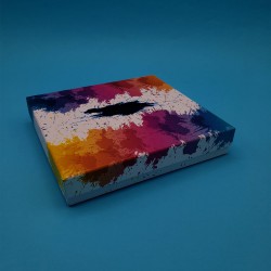 Toptan Renkli Desenli Karton Hediye Kutusu