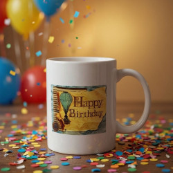 Toptan Baskılı Happy Birthday Kupa Bardak