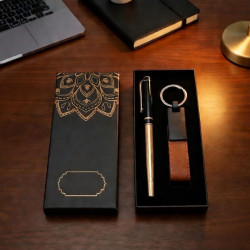 Toptan Deri Anahtarlık ve Bakır Roller Kalem Seti