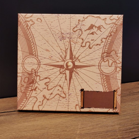  Toptan Deri Pusula Tasarımlı Defter Ve Metal Kalem Seti