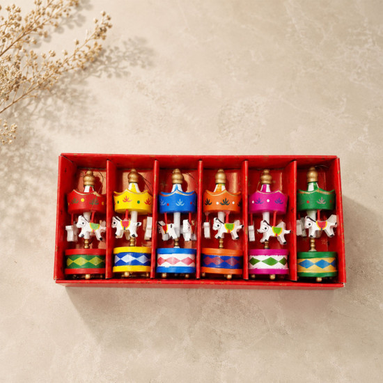 Toptan Mini Ahşap 6'lı Atli Karinca Toptan Mini Ahşap 6'lı Atli Karinca