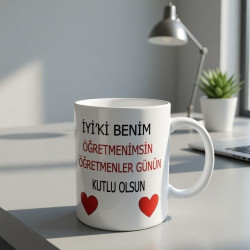Toptan Öğretmene Hediye Kupa Bardak