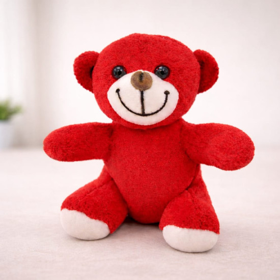 Toptan Sevimli Kırmızı Oyuncak Peluş Ayıcık Toptan Sevimli Kırmızı Oyuncak Peluş Ayıcık