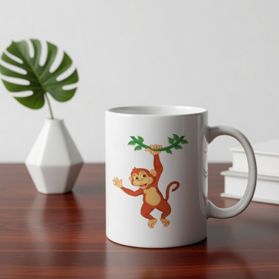 Toptan Sevimli Maymun Baskılı Kupa Bardak