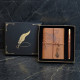 Toptan Taba Deri Defter ve Kalem Set Toptan Taba Deri Defter ve Kalem Set