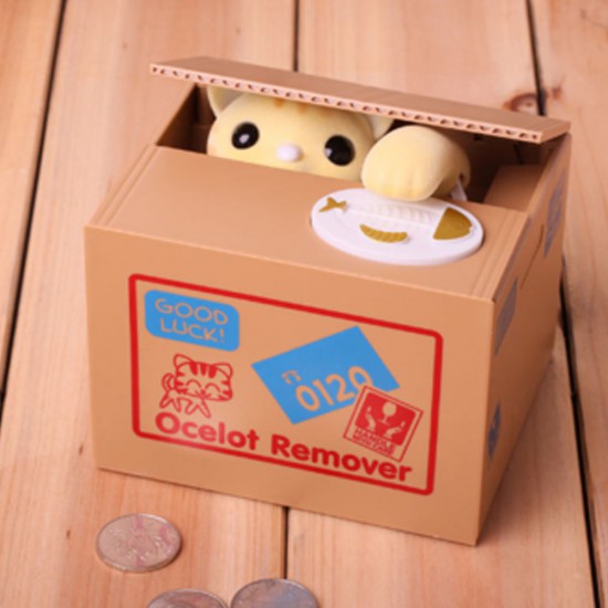 Toptan Hırsız Para Çalan Kedi Kumbara