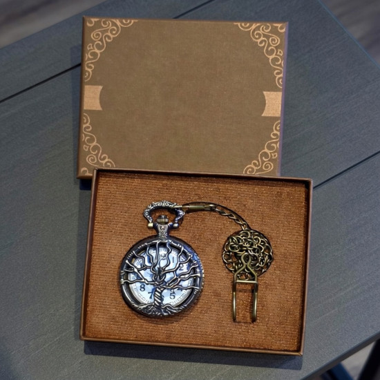 Toptan Hayat Ağaçı Tasarımlı Köstekli Saat