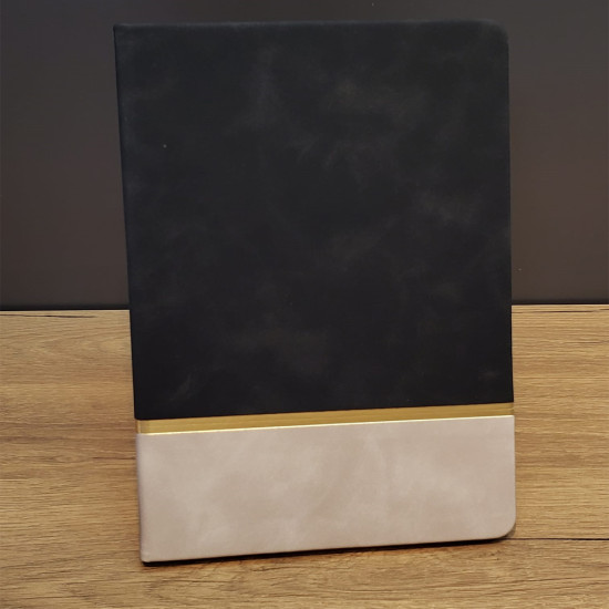 Toptan Siyah Çizgili Deri Defter