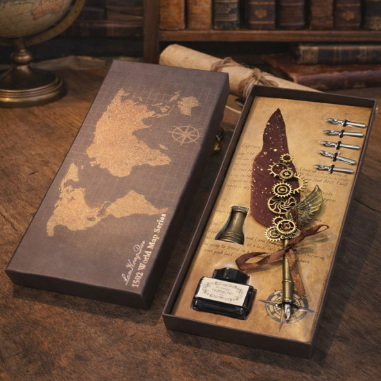 Toptan Vintage Divit Kalem Hediye Seti