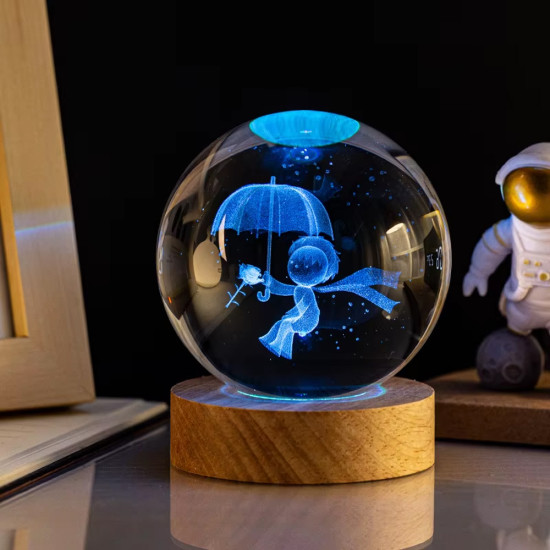 Toptan Renk Değiştiren Usb'li Cam Küre