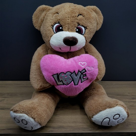 Toptan 80 Cm Love Kalpli Ayıcık Toptan 80 Cm Love Kalpli Ayıcık