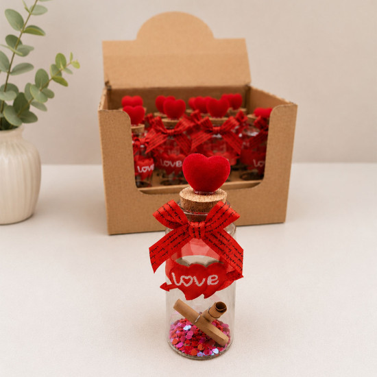 Toptan Love Kalpli Dilek Şişesi