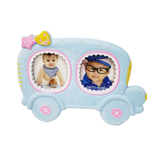 Toptan 2'li Araba Tasarimli Bebek Fotoğraf Çercevesi